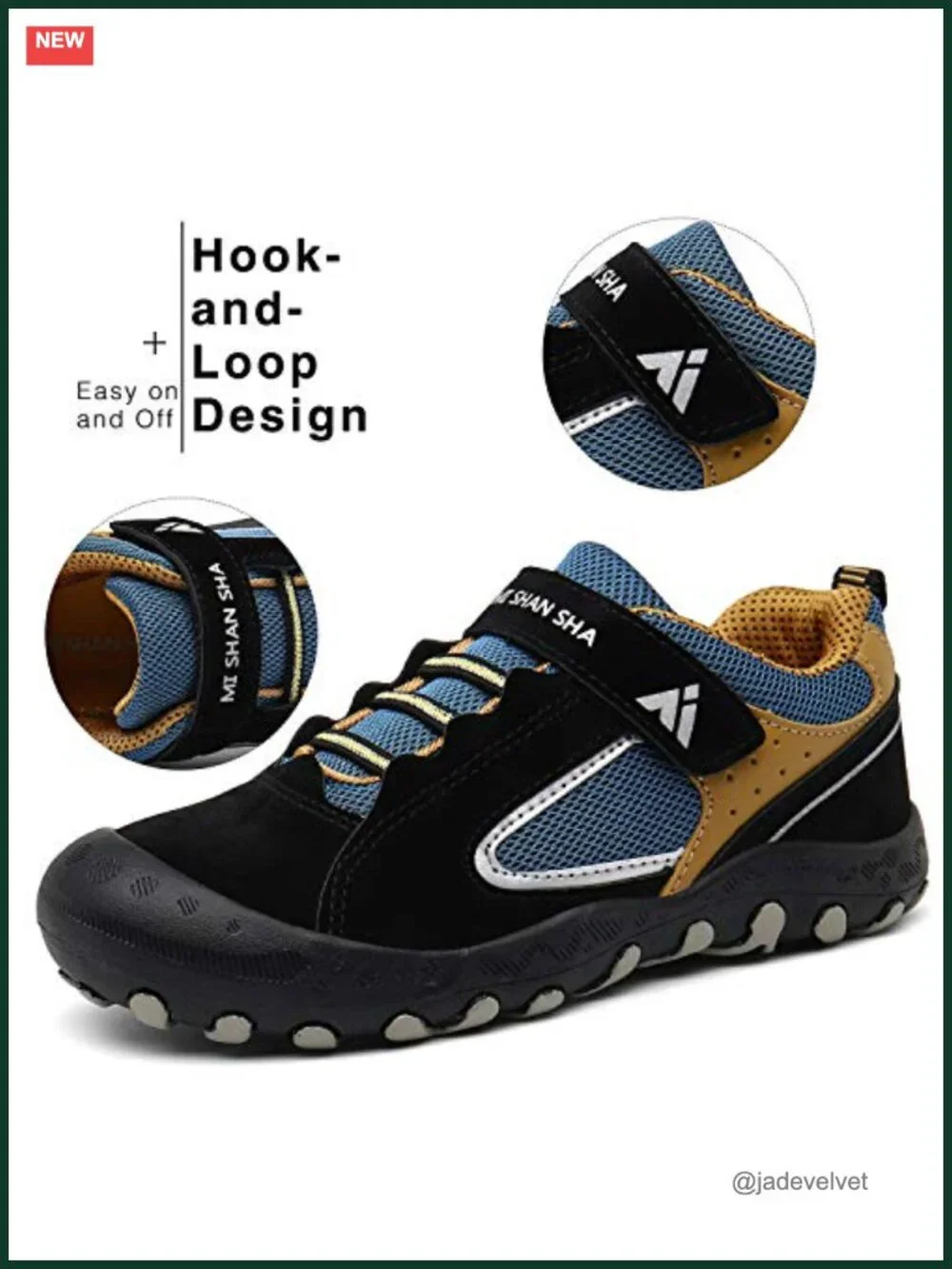 Kids Hiking Boots Toddler Boys Girls Outdoor Trail Sneakers Anti-Collision